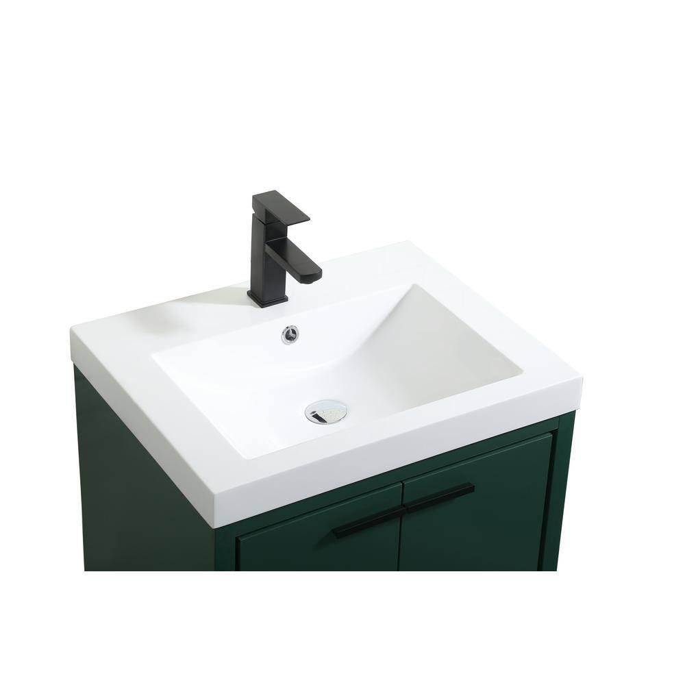 Wade Logan® Roman 24'' Single Bathroom Vanity with Engineered Marble Top
