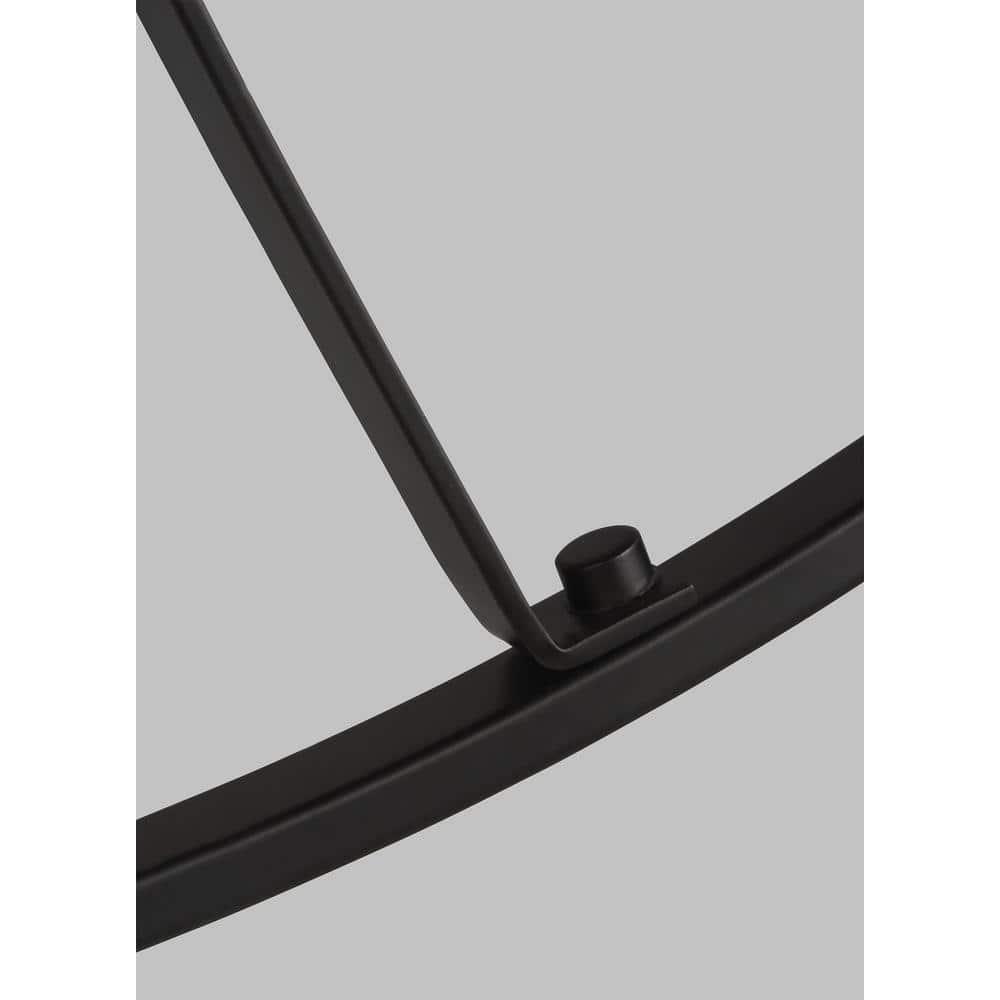 Generation Lighting 5-Light Robie Chandelier Midnight Black 3121605-112, Modern Ceiling Light Fixture for Room Decor| Chandelier for Dining Room or Living Room Uses A19 Standard or LED Light Bulbs