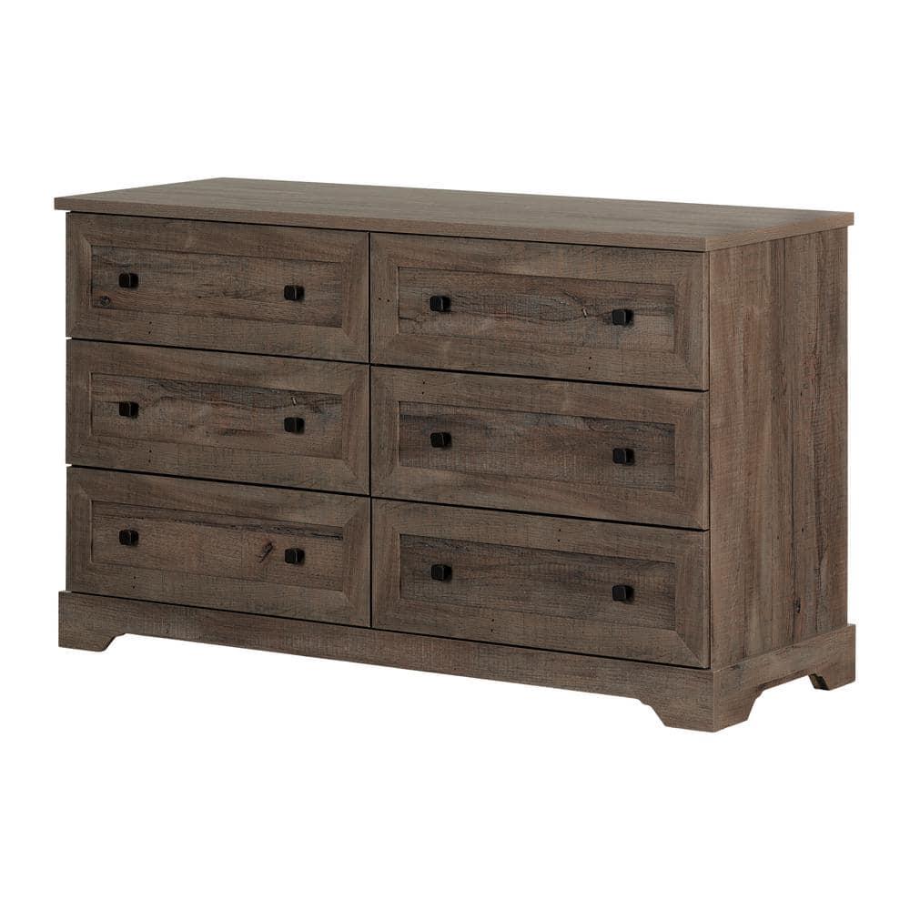 South Shore Hazen, Farmhouse Dresser, Brown
