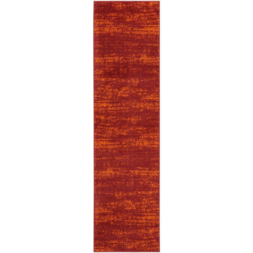 Nourison Essentials 2' x 6' Red Modern Indoor/Outdoor Rug
