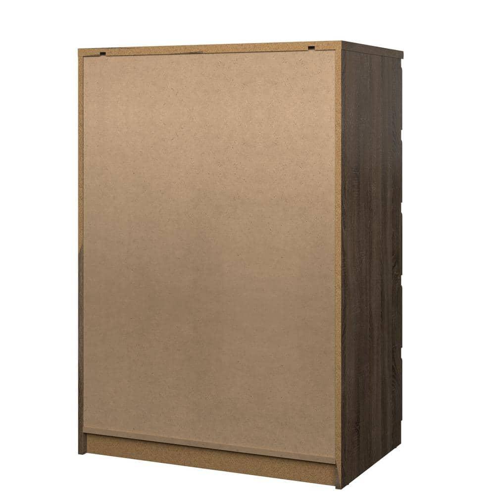 Wood Scottsdale 5 Drawer Chest in Truffle Gray-Tvilum