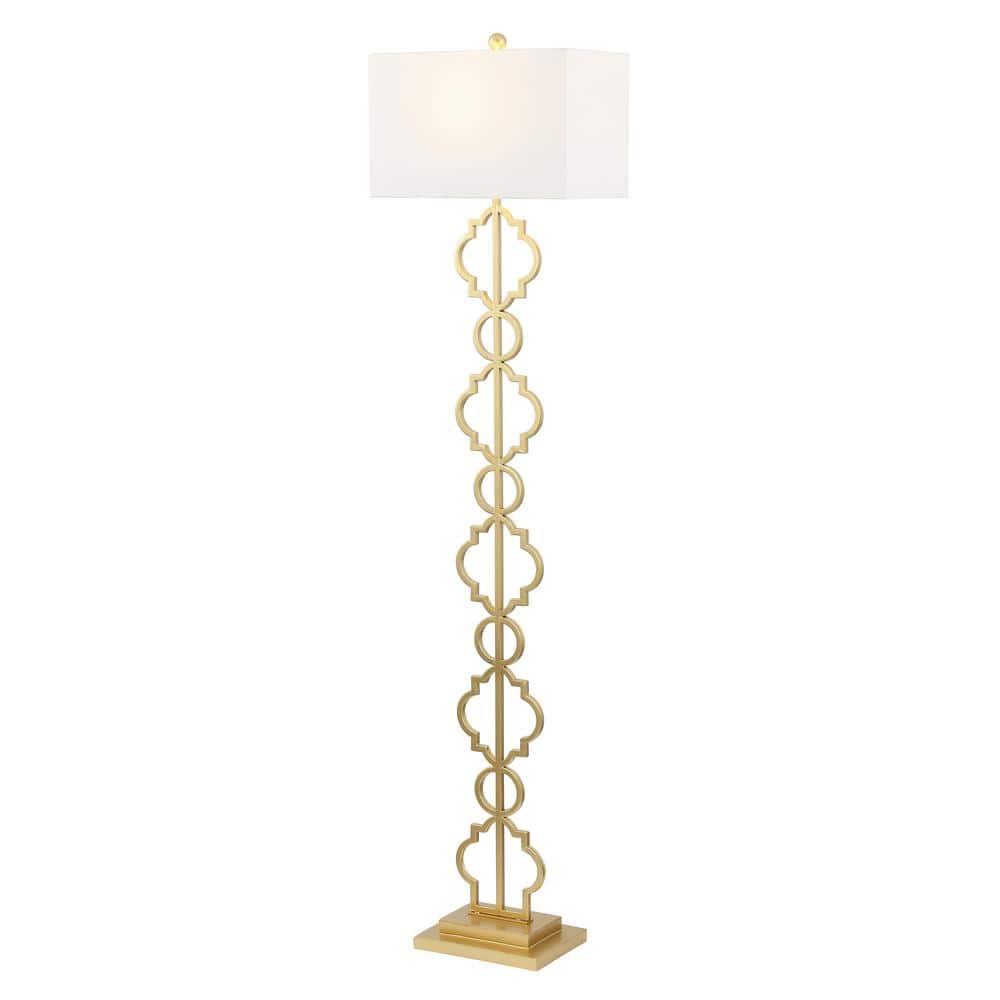 Jonathan Y Selina Iron Ogee Trellis Modern Led Floor Lamp