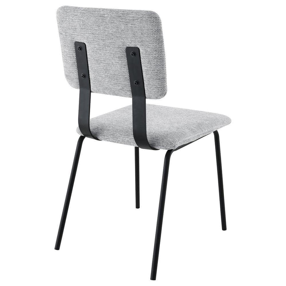 Coaster Calla Contemporary Fabric Upholstered Dining Side Chair in Gray