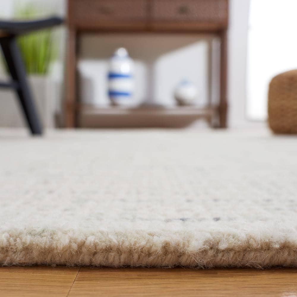 Abstract ABT468 Handmade Indoor Area Rug - Ivory/Light Gray - 9'x12' - Safavieh