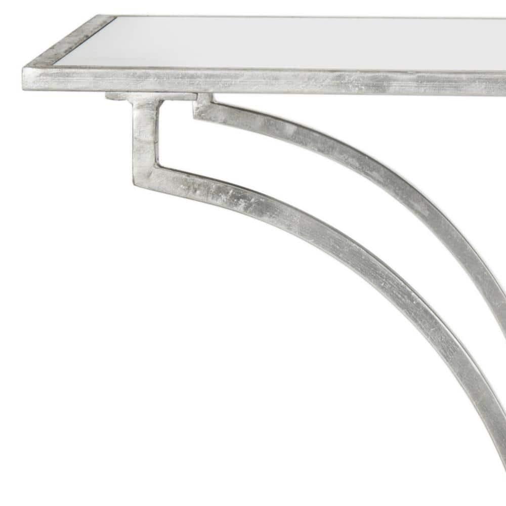 Ignatius Bar Cart - FOX2555A - Silver/Mirror - Safavieh