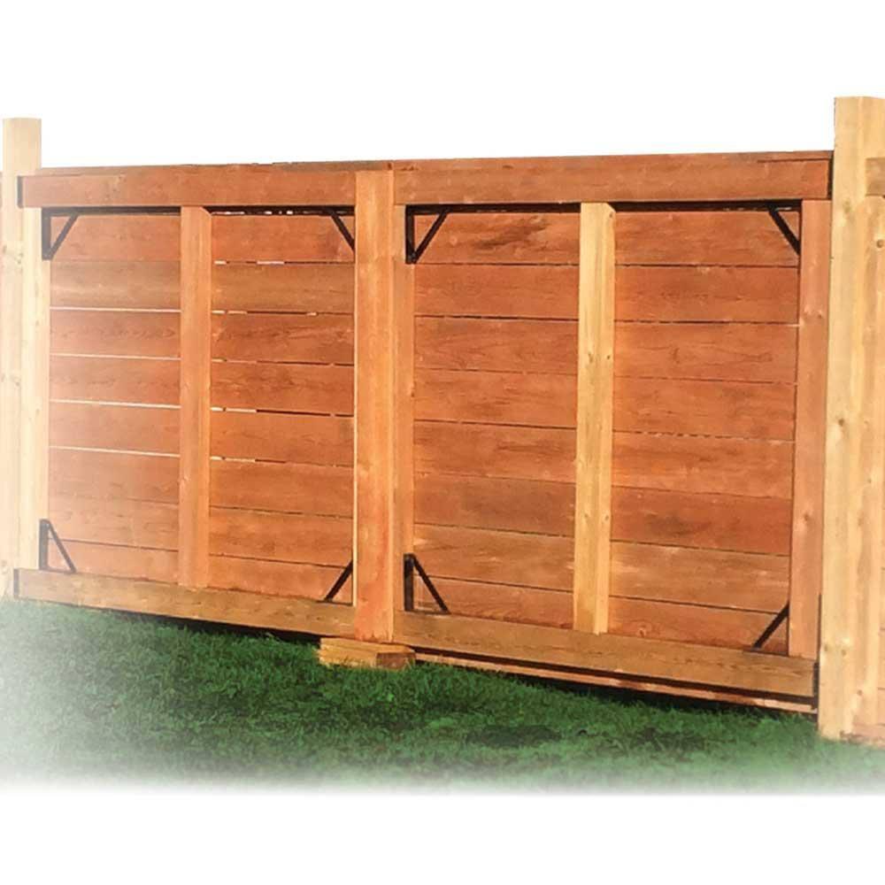 Pylex Heavy-Duty Steel Dog Gate Kit, Black, 72" W x 72" H