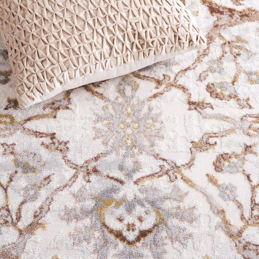Palma PAM336 Power Loomed Indoor Area Rug - 5'3"x5'3" - Beige/Brown - Safavieh