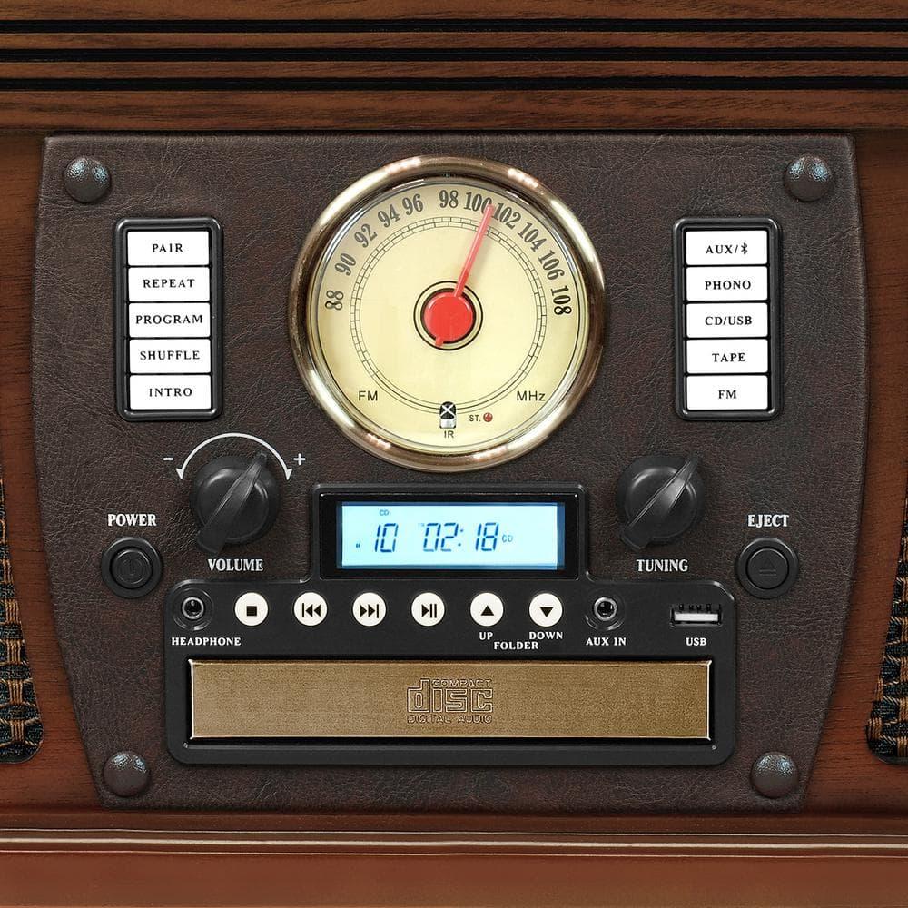 Victrola Navigator Bluetooth Record Player - Espresso: Belt Drive, Remote Control Included