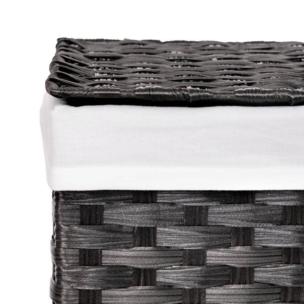 Handwoven Rectangle Laundry Hamper
