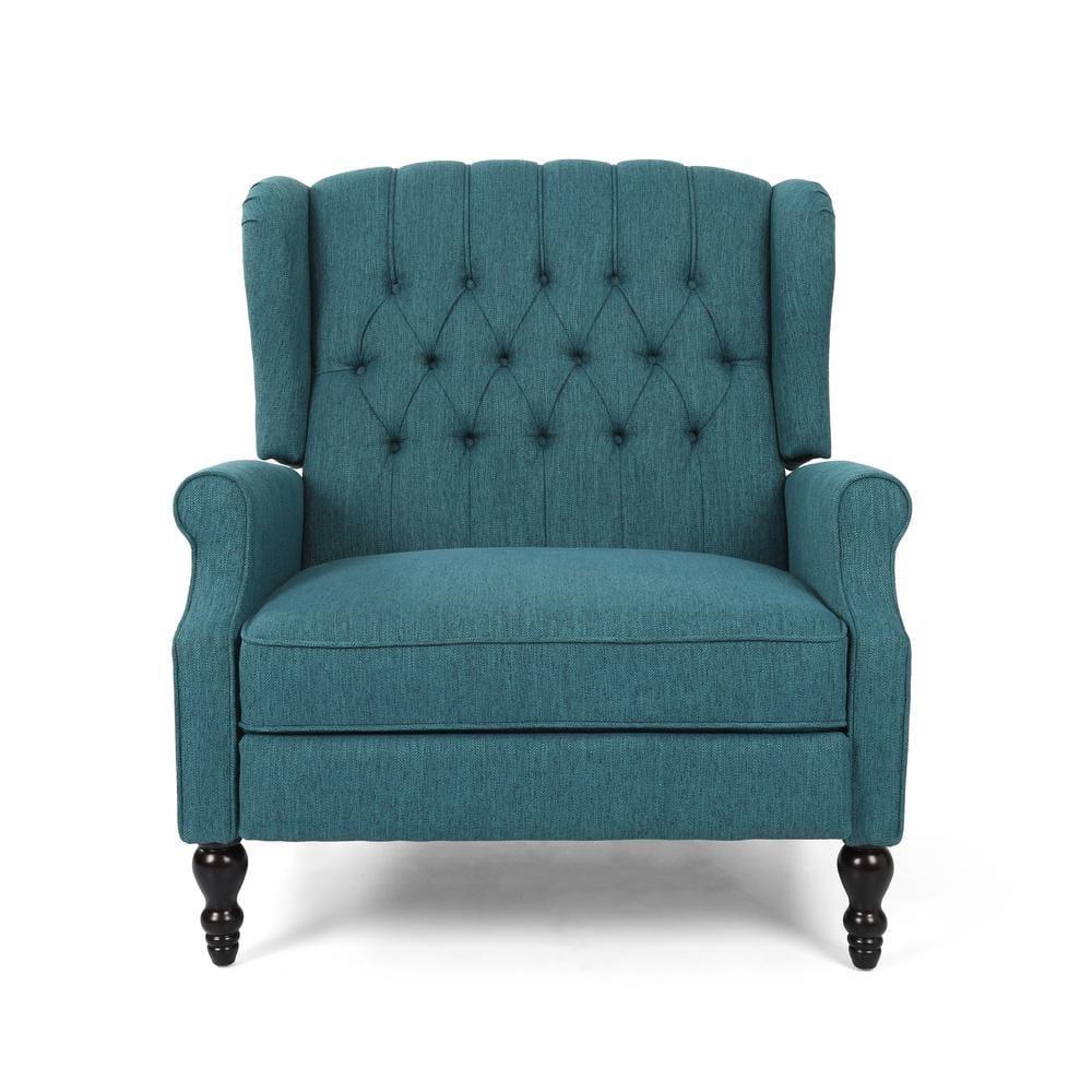 Apaloosa Oversized Wingback Press-Back Recliner Teal - Christopher Knight Home