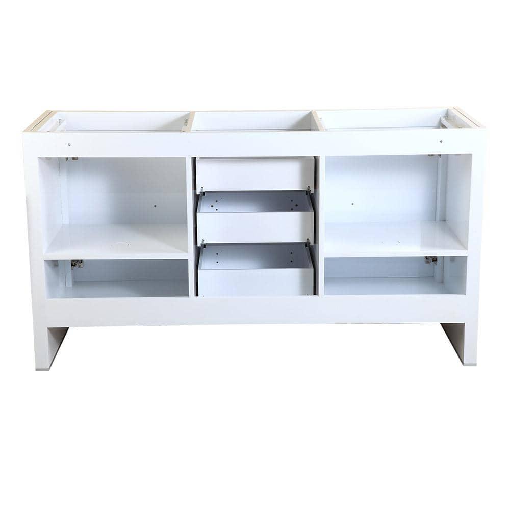 Allier 60" Freestanding Double Sink Bathroom Vanity Base Only (Top and Sink Not Included)