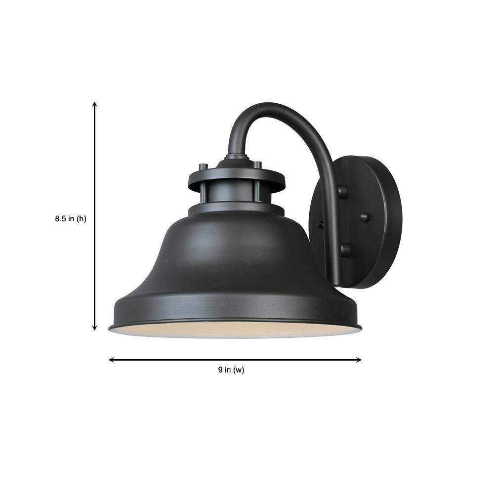 Bronze Direct Wired Electric Outdoor Wall Lantern Sconce