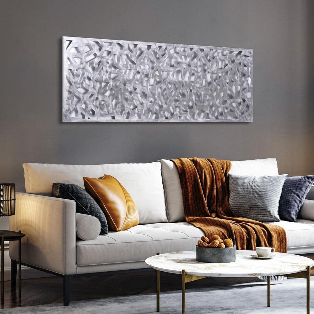 Empire Art Direct Radiant Fusion Leaf encased on a 3D Polished Steel Abstract Metal Wall Art