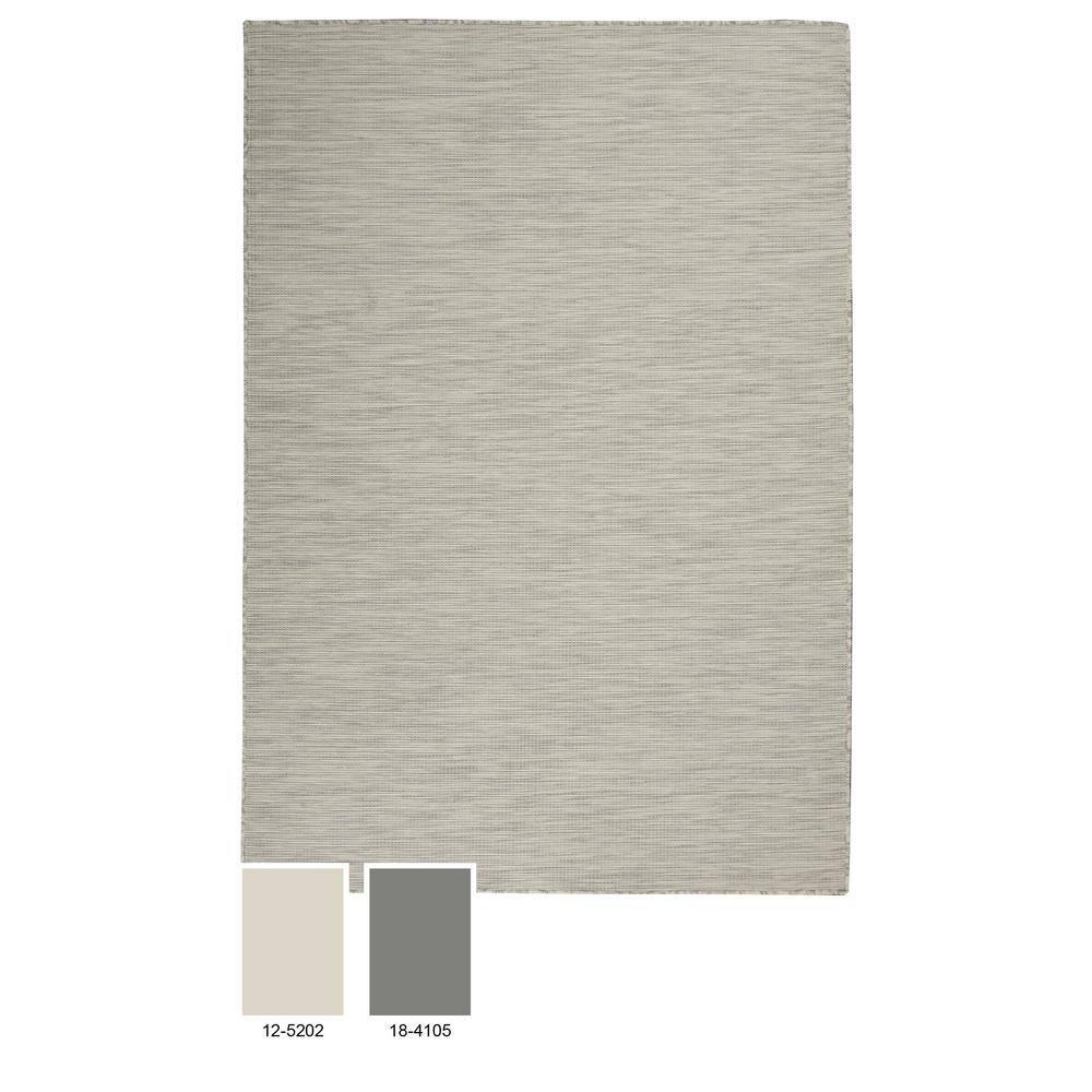 Nourison Positano POS01 Indoor/outdoor Area Rug - Lt Grey 6' x 9'