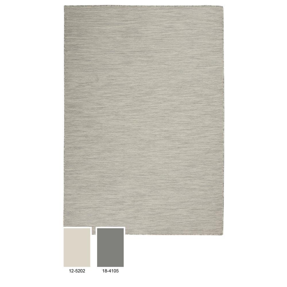 Nourison Positano POS01 Indoor/outdoor Area Rug - Lt Grey 8' x 10'