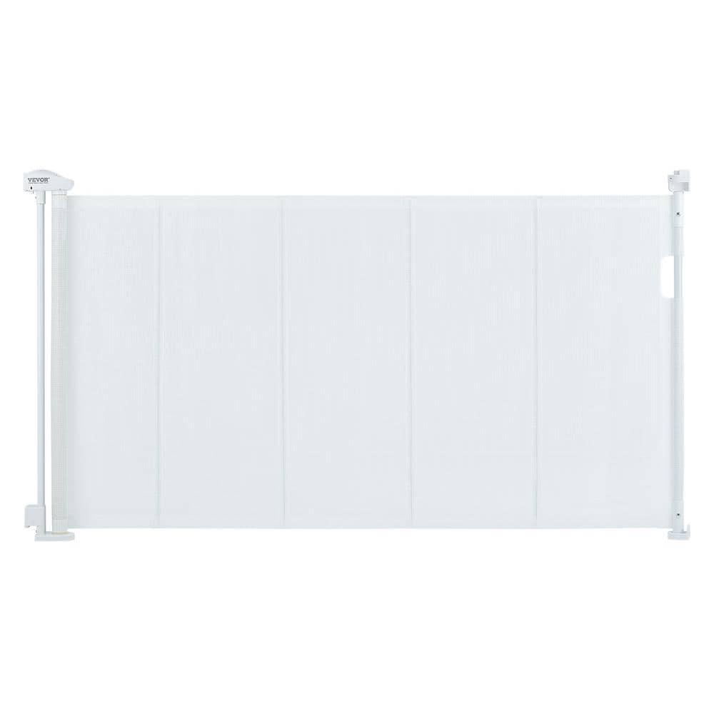 VEVOR VEVOR Retractable Gate Black Plastic Wall Mounted Pet Gate