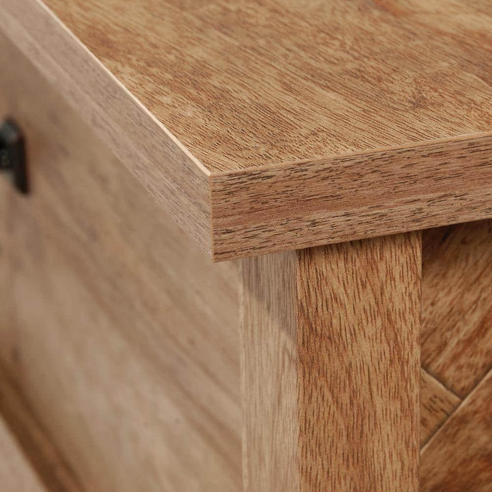 Sauder Cannery Bridge 3 Drawer Chest Sindoori Mango: Bedroom Storage, Laminated Surface, Metal Hardware