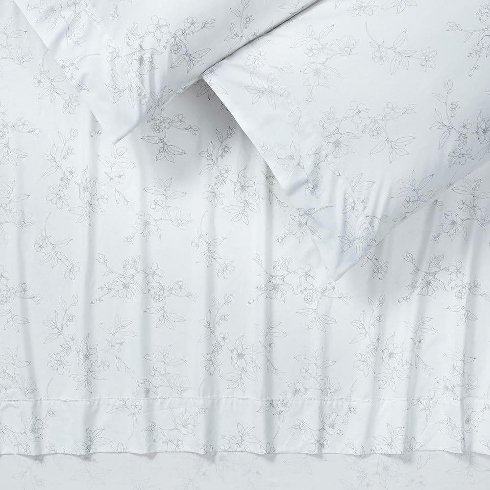 Chanasya Floral Microfiber Percale Sheet Set