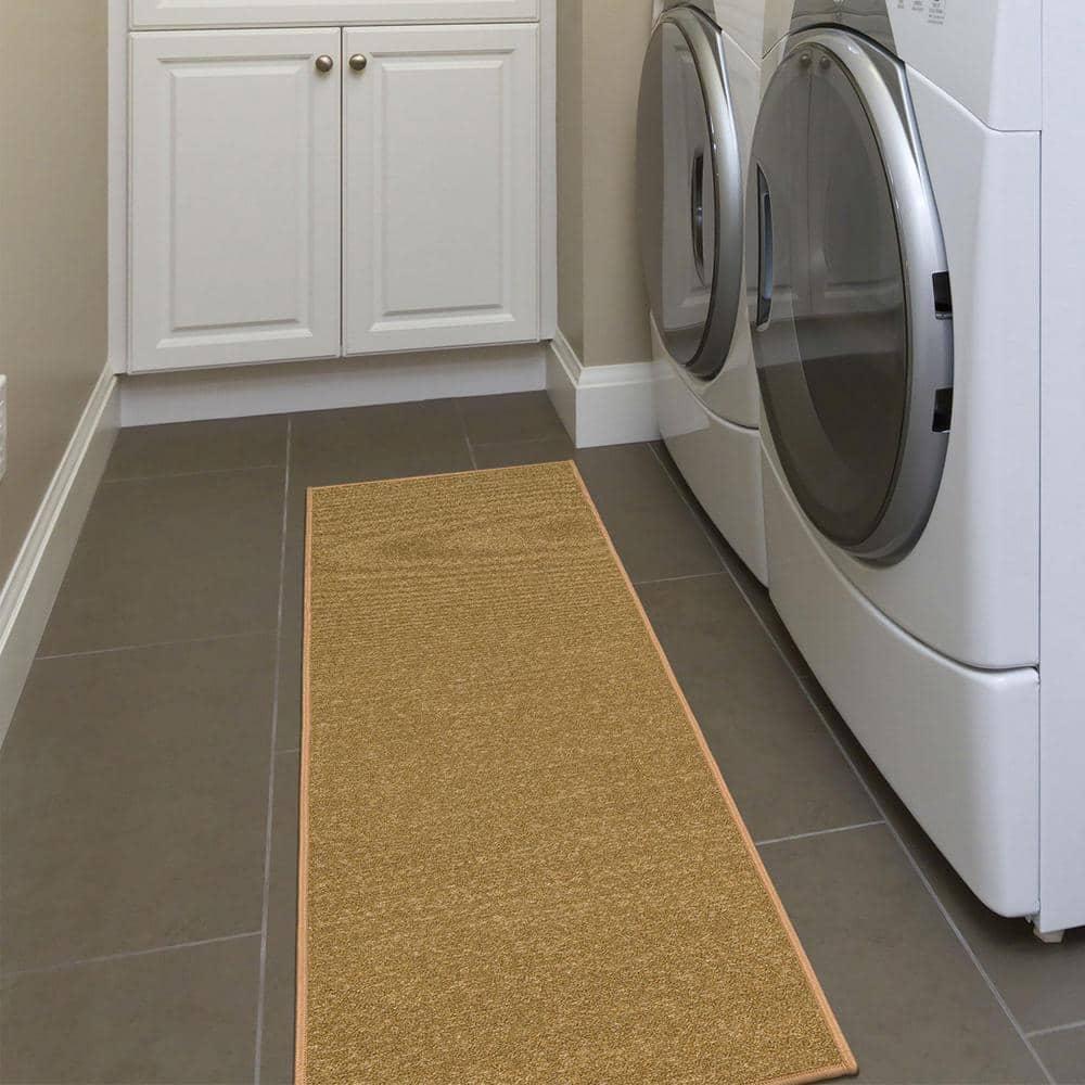 Ottomanson Ottohome Non-Slip Solid Area Rug For Living Room, Hallway Runner, Entryway Rug