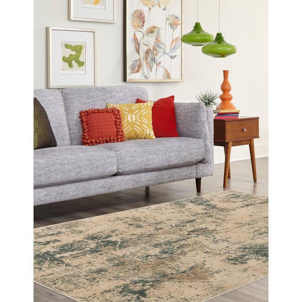 Unique Loom 8' 0 x 10' 0 Beige Tuareg Arid Area Rug