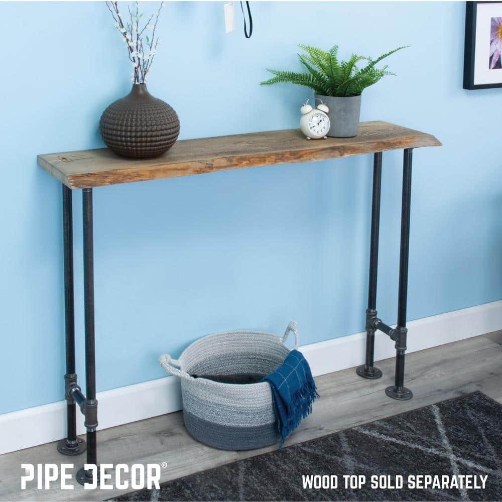 3/4 In H Pipe Leg Kit Console Table - 2 pack