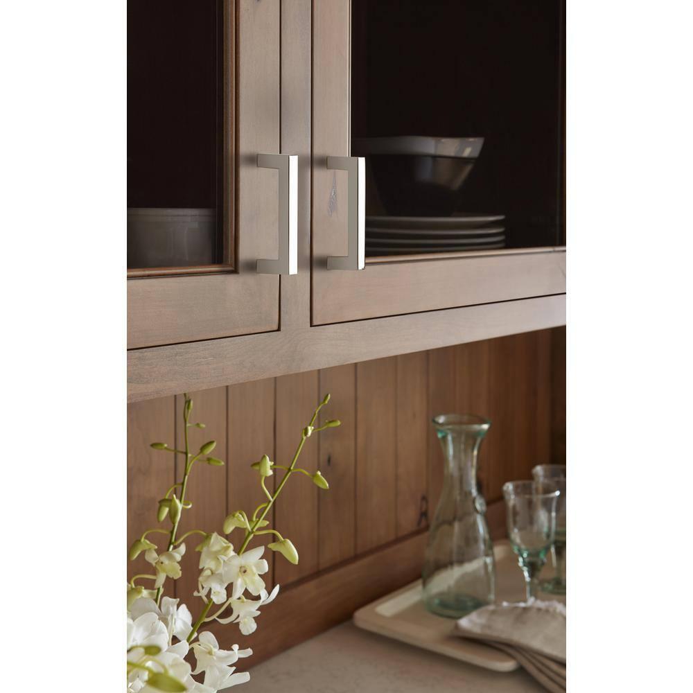 Amerock Monument 3 inch (76mm) Center-to-Center Polished Nickel Cabinet Pull
