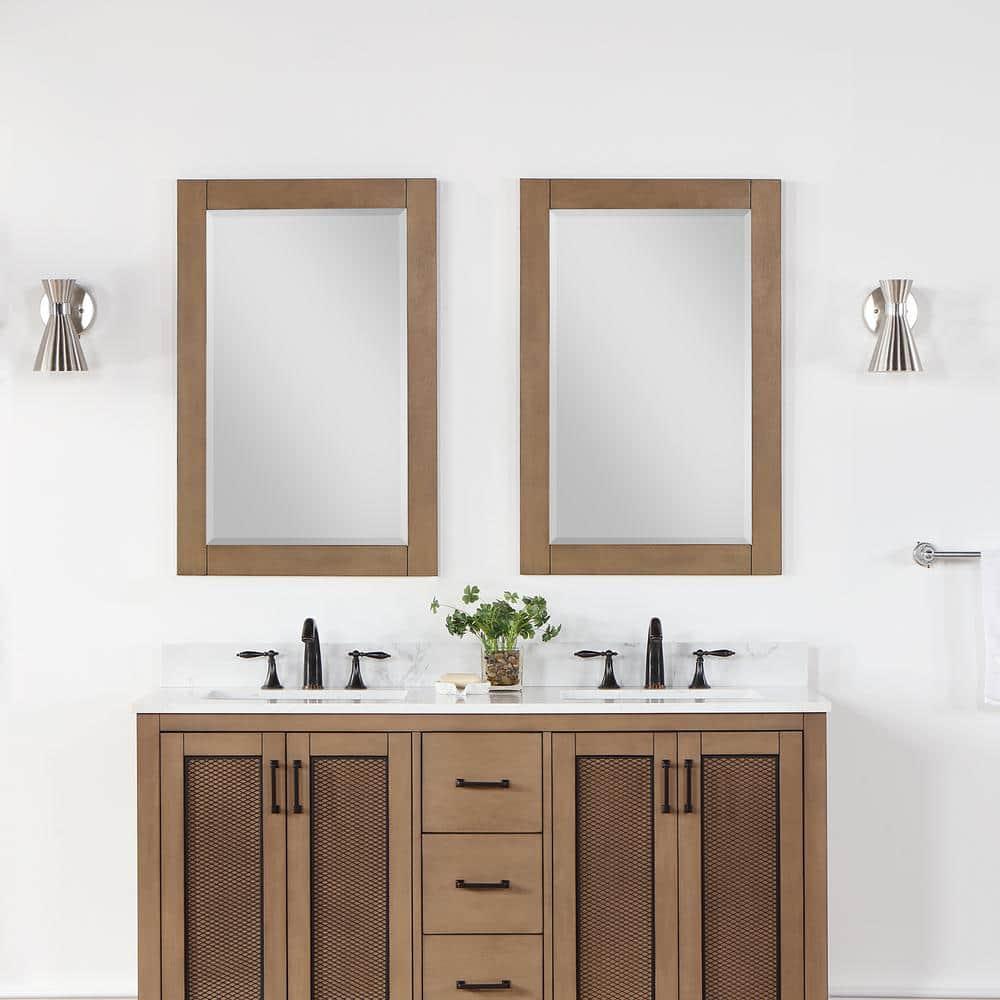 Ivy Wood Flat Wall Mirror