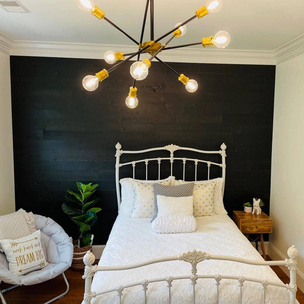 Timberchic River Reclaimed Wooden Wall planks - Simple Peel & Stick Wall Covering Application for DIY Accent Wall & Home Improvement - Modern, Premium Wall Paneling