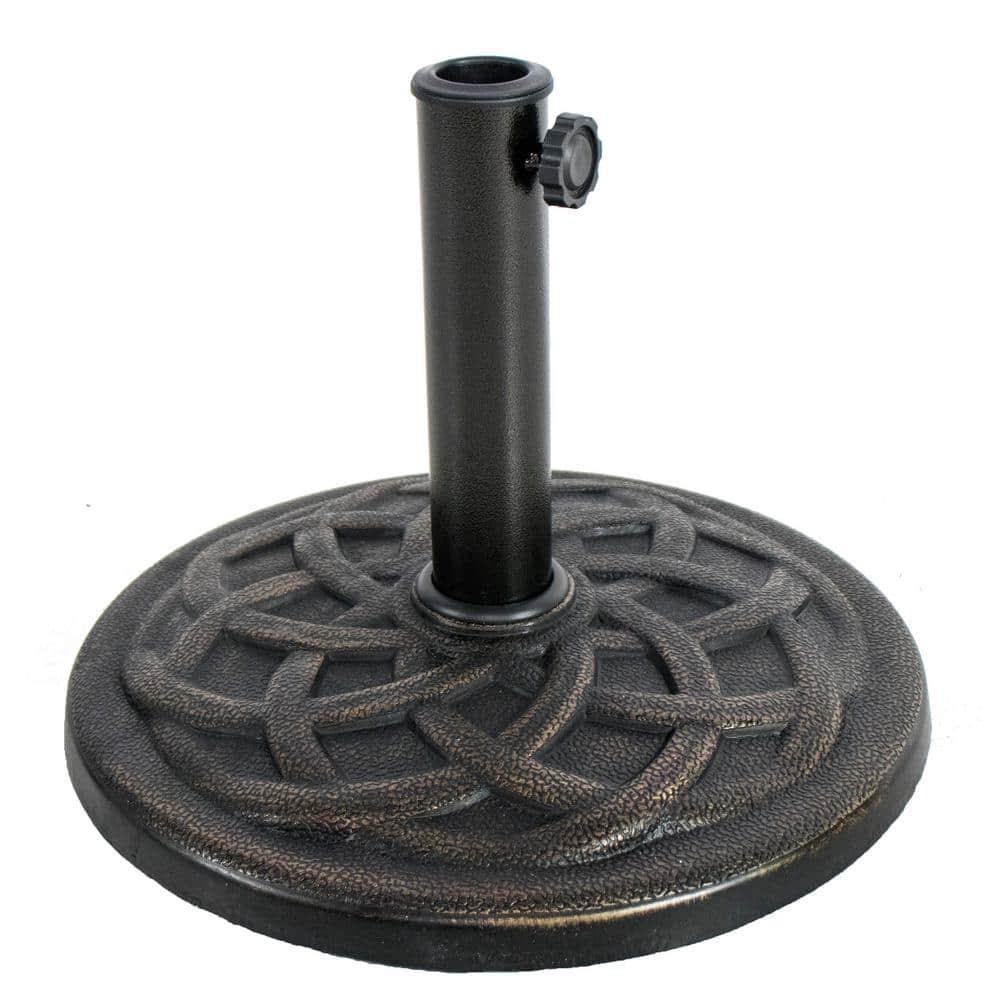 backyard expressions patio home garden 911554 umbrella base, bronze