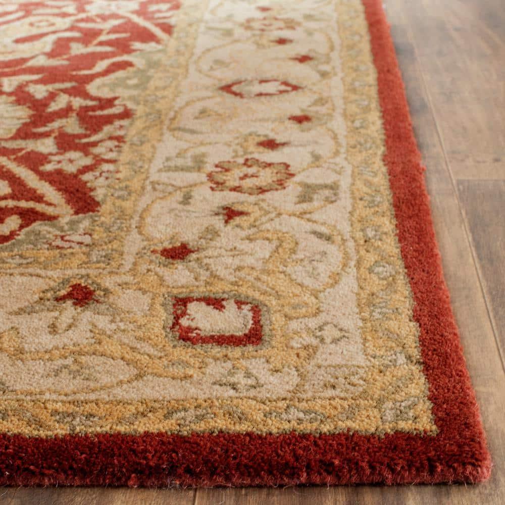 Antiquity AT21 Hand Tufted Indoor Area Rug - Rust - 4'x6' - Safavieh