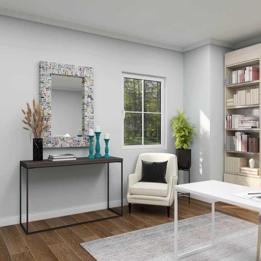 DecMode 3 Candle Blue Wooden Distressed Turned Pillar Candle Holder, Set of 3