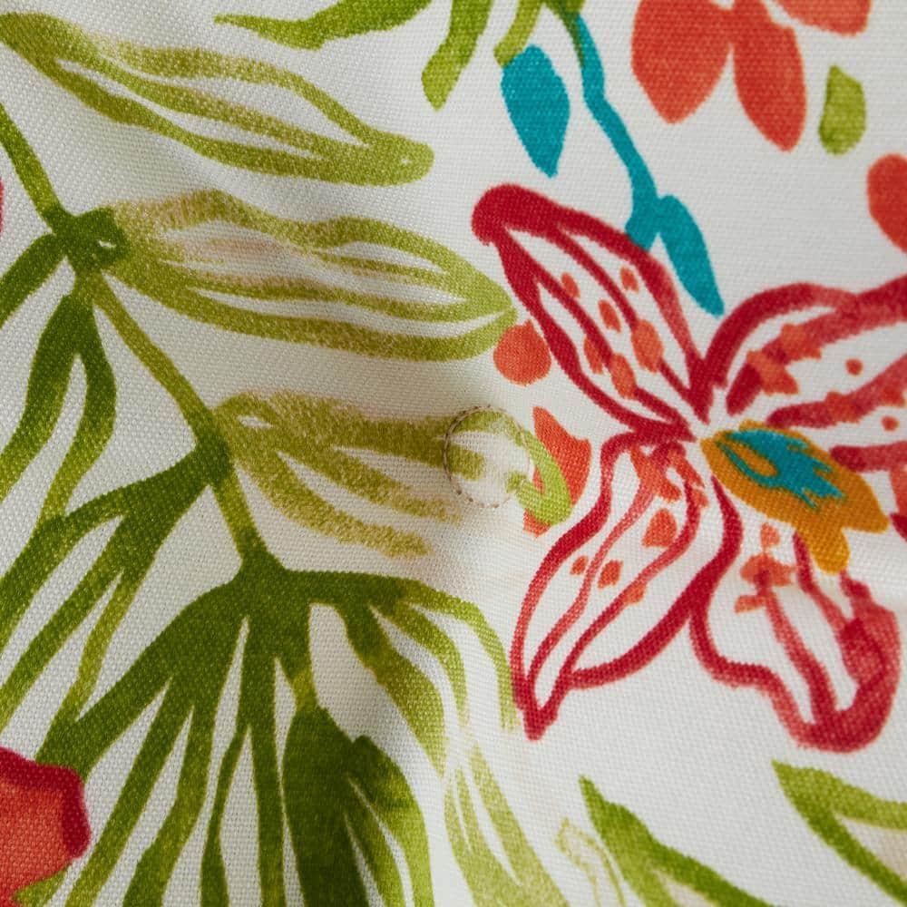 Greendale Home Fashions Breeze Floral 44 x 22 in. Outdoor High Back Chair Cushion
