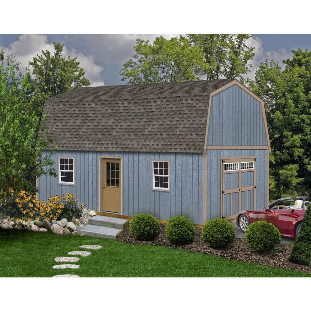 Best Barns Pinewood 14x16 Wood Storage Shed Kit