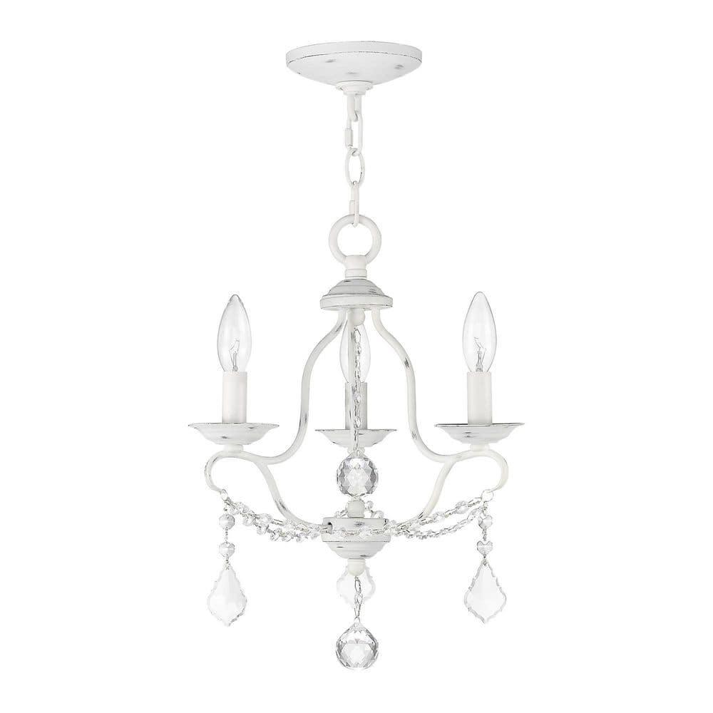 Livex Lighting Chesterfield 3 - Light Chandelier in  Antique White