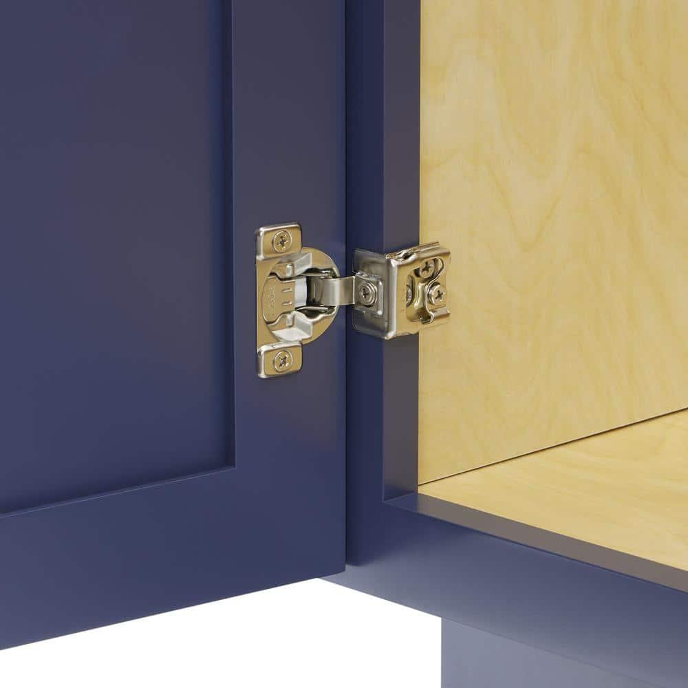 36" W Birch Plywood Freestanding Single Base 2 Drawers Storage Cabinet with Soft Close Door