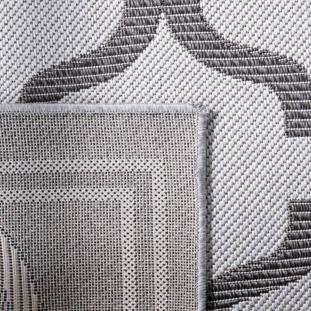 Bermuda BMU810 Power Loomed Indoor/Outdoor Machine Washable Runner Rug - Grey/Brown - 2'x8' - Safavieh