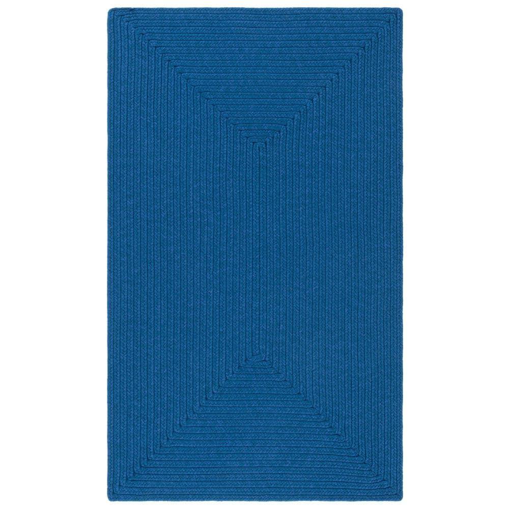 Braided BRD315 Hand Woven Accent Rug - Blue - 2'x3' - Safavieh.
