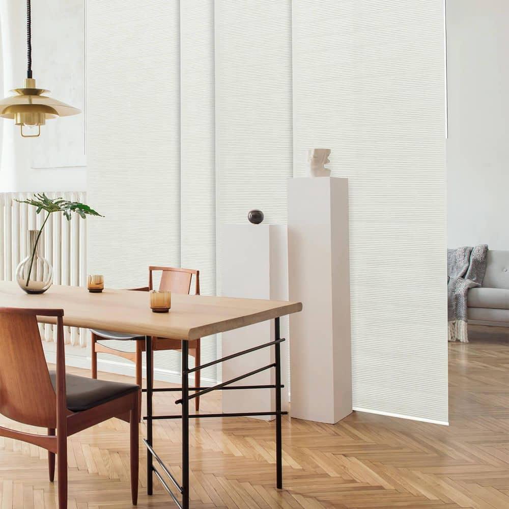 GoDear Design Adjustable Sliding Panel Track Blind 45.8"- 86" W x 96" H, Vertical Blinds, Semi-sheer, Leisure