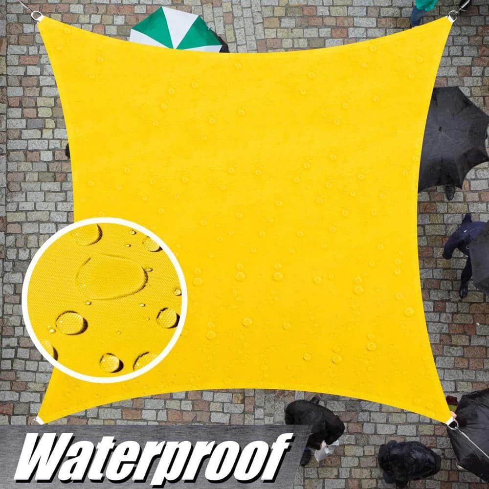 Colourtree Square Waterproof Sun Shade Sail With Installation Winch Kit | Wayfair