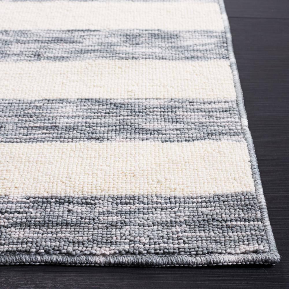 Easy Care ECR115 Power Loomed Machine Washable Indoor Runner - Dark Grey/Ivory - 2'3"x6' - Safavieh