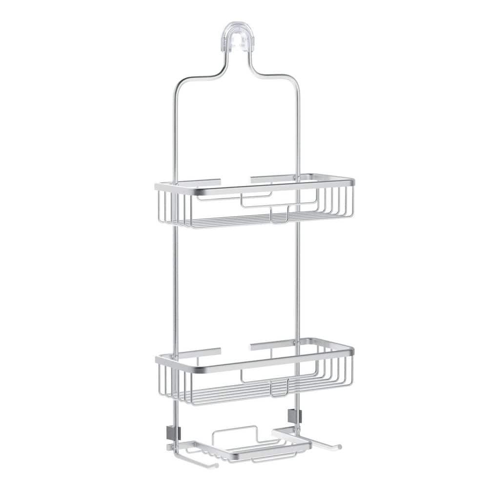 NeverRust Rustproof Aluminum Large Over-the-Shower Caddy in Satin Chrome