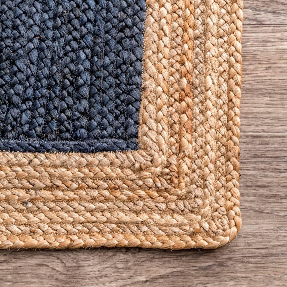 2'x3' Hand Woven Eleonora Area Rug Blue- nuLOOM: Modern Jute Runner, Low Pile, Indoor Use, Solid Pattern