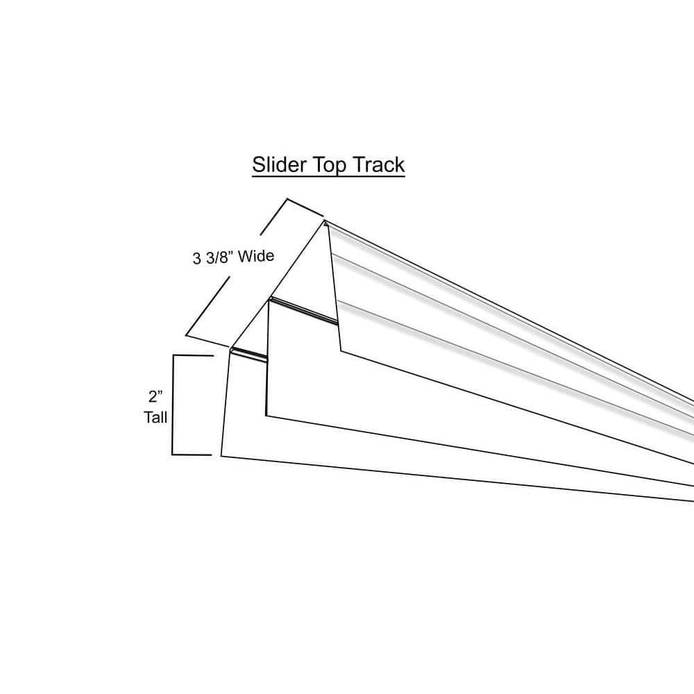 Custom Door and Mirror 96'' Hollow Mirrored Sliding Closet Doors