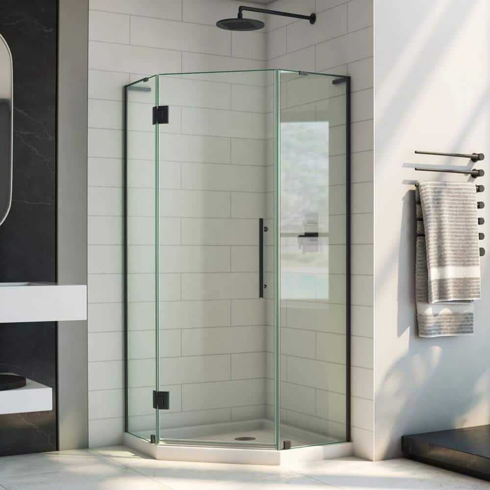 DreamLine Prism Plus 38" W x 38" D x 74.75" H Frameless Neo-Angle Shower Enclosure with Base Included DL-6061-09