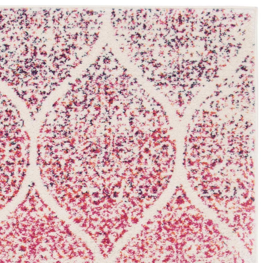 Madison MAD604 Power Loomed Indoor Area Rug - Cream/Fuchsia - 5'3"x7' - Safavieh