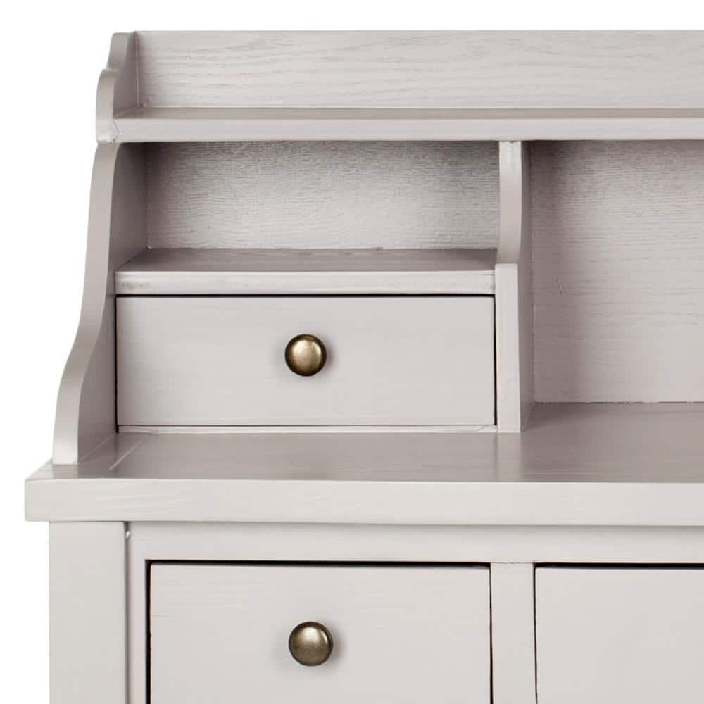 Landon Writing Desk - Quartz Grey - Safavieh
