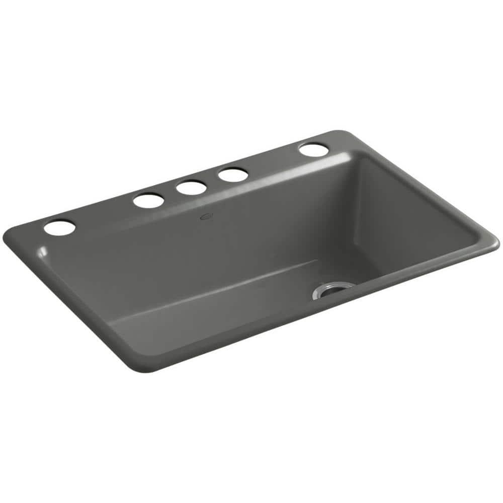 Riverby 33" x 22" x 9-5/8" Under-Mount Single-Bowl Kitchen Sink with Accessories