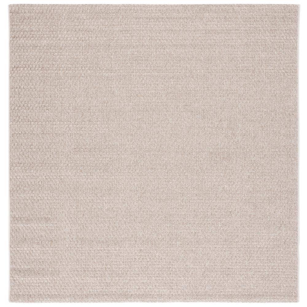 Sisal All-Weather SAW460 Power Loomed Indoor and Outdoor Area Rug - Beige - 6'7"x6'7" - Safavieh.