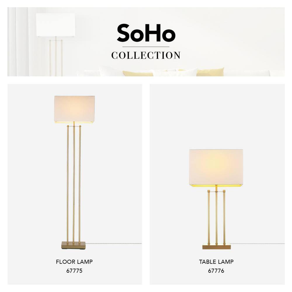 Novogratz Soho 62'' Matte Brass Floor Lamp