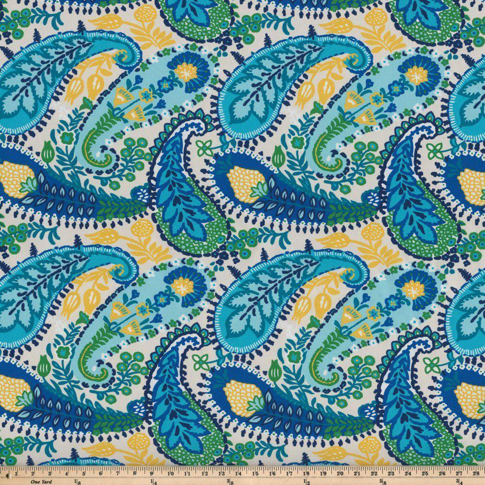 Pillow Perfect Paisley Indoor/Outdoor Throw Pillow (Set of 2)
